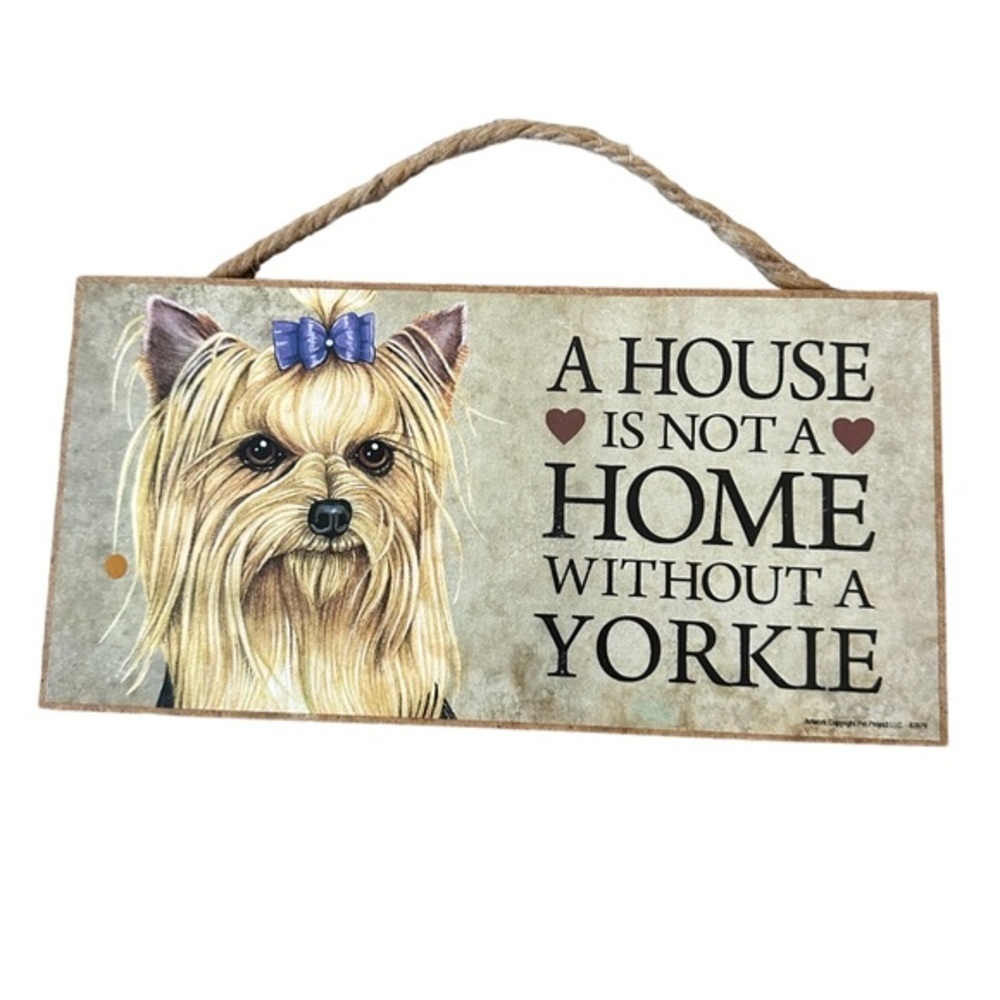 Picture gram hanging Yorktown dog lover 20”by 5”